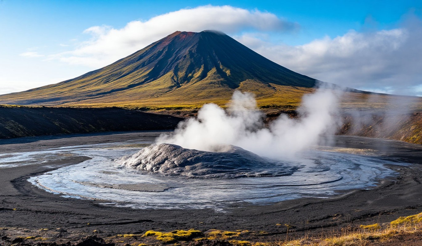 Вычеркните Гавайи из списка: вот где в России находятся действующие вулканы, черные пляжи и Долина гейзеров